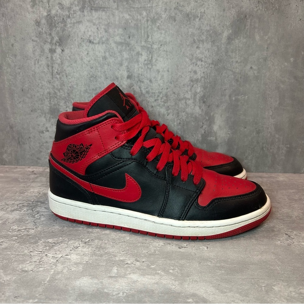 Jordan Red and Black Sneakers